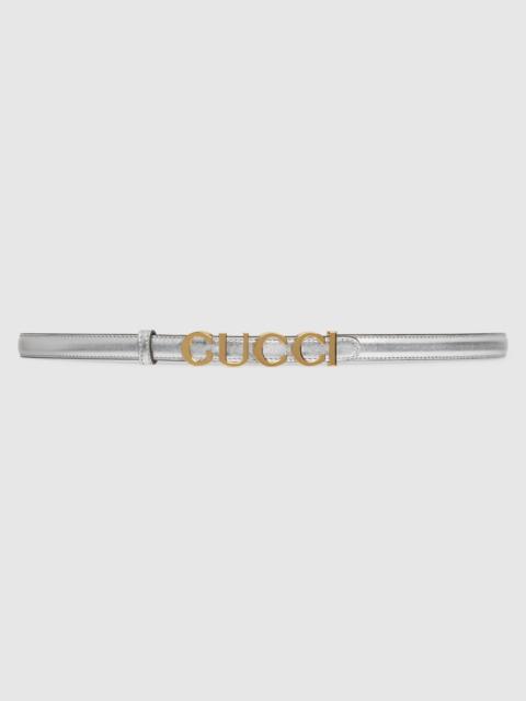 Gucci buckle thin belt