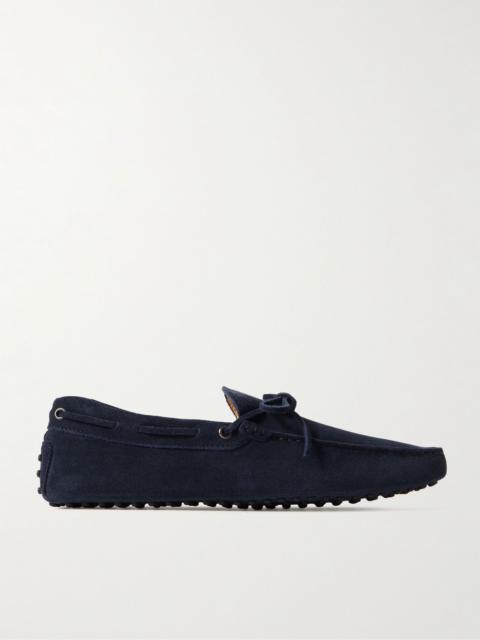 Tod's Gommino Suede Driving Shoes Navy