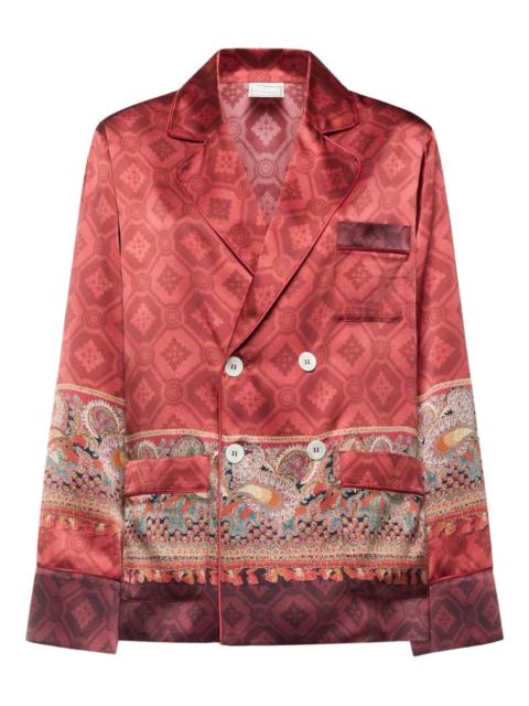 Pierre-Louis Mascia paisley-print double-breasted jacket