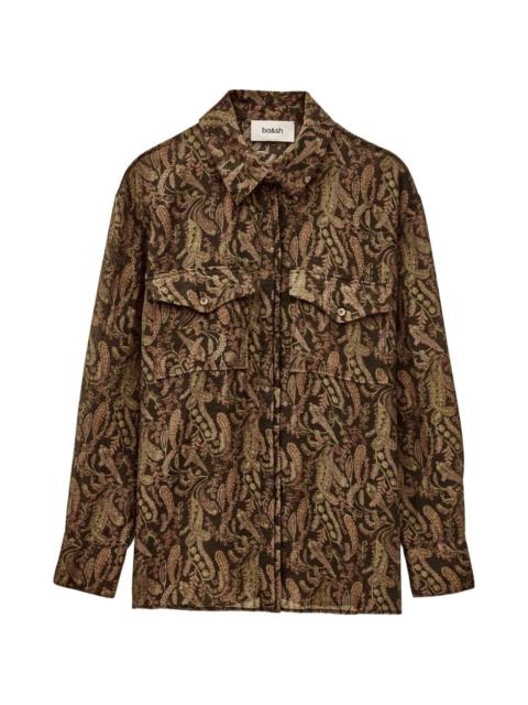 ba&sh Tao paisley-pattern chest-pocket shirt