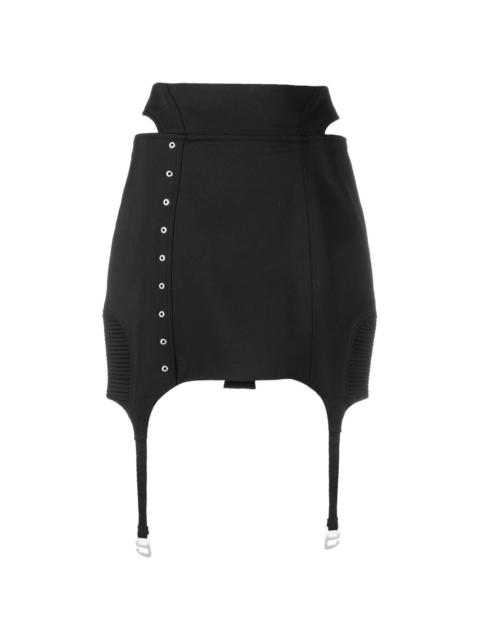 fitted cut-out detail skirt