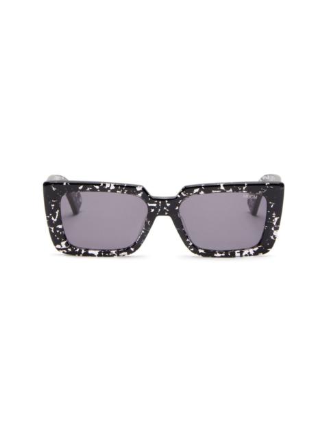 Tecka square-frame speckled sunglasses