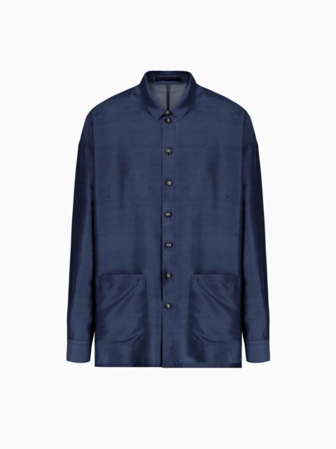 GIORGIO ARMANI SILK SHIRT JACKET