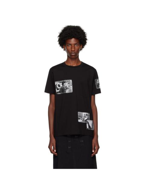 TAKAHIROMIYASHITA TheSoloist. Black Photo Patch T-Shirt