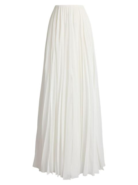 Ralph Lauren Women's Niccola Pleated Jersey Maxi Skirt - Cream