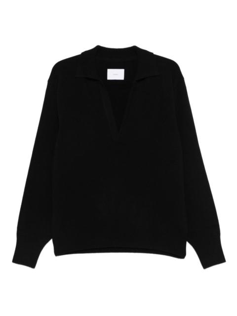 ssstein V-neck collared sweater