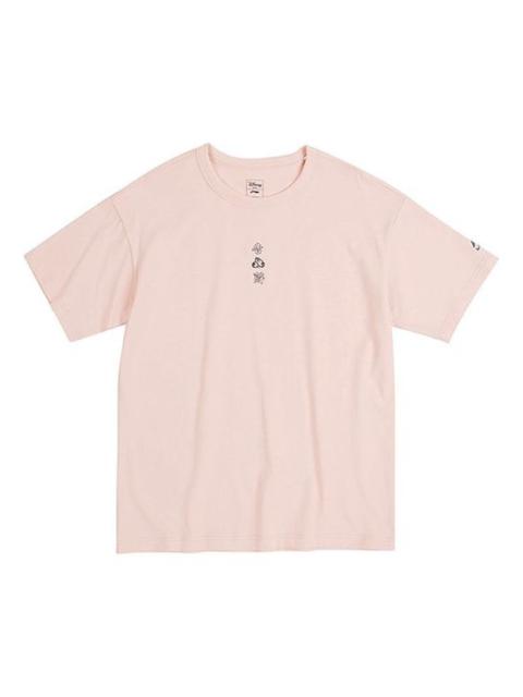 Li-Ning x Disney Kung Fu Logo T-shirt 'Pink' AHSQ315-1