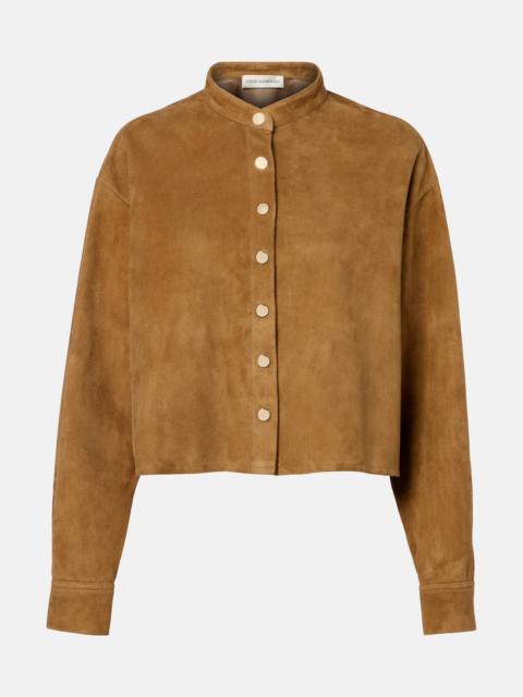 NOUR HAMMOUR Lucien suede cropped jacket