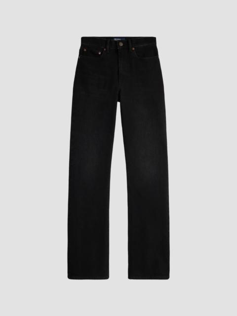 Polo Ralph Lauren Women's High-Rise Relaxed Straight-Leg Jeans - Black
