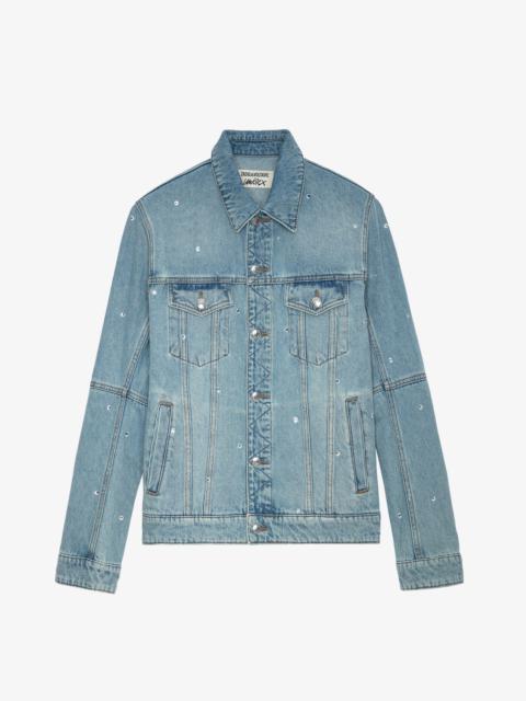 Zadig & Voltaire Kasy Diamanté Denim Jacket