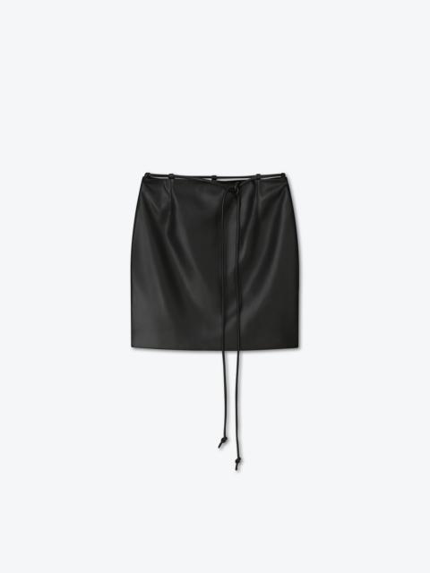LONNE - OKOBOR™ alt-leather skirt - Black