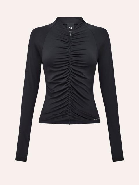 P.E NATION OFF DUTY LONG SLEEVE TOP IN BLACK