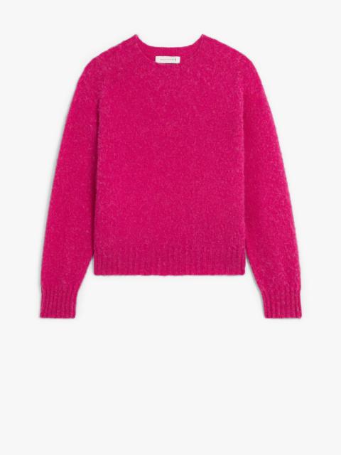 KENNEDI FUCHSIA WOOL CREWNECK SWEATER