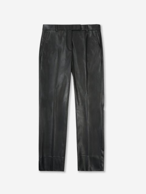 SLOWEAR Slim-fit trousers in stretch faux leather