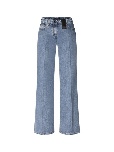 Louis Vuitton Wide-Leg Graphic Accent Jeans