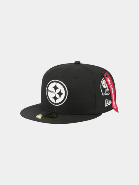 ALPHA INDUSTRIES PITTSBURGH STEELERS X ALPHA X NEW ERA 59FIFTY FITTED CAP