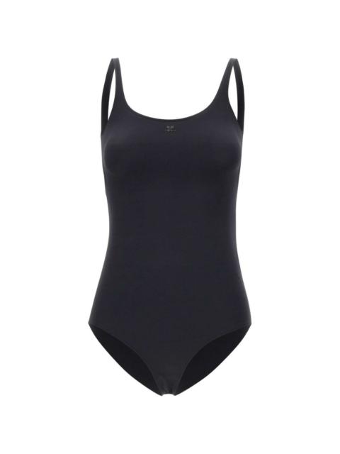 courrèges cut-out logo swimsuit