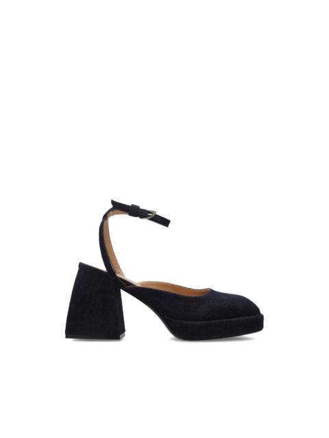 NODALETO platform denim pumps