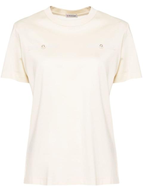 Moncler gold-tone buttons T-shirt