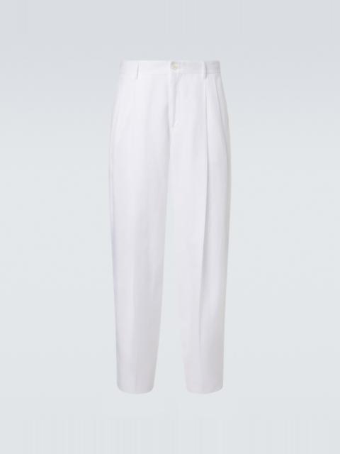 Dolce & Gabbana Linen tapered pants