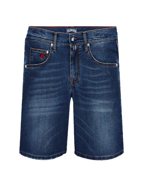 Vilebrequin Men 5-Pockets Denim Bermuda Neo Medusa