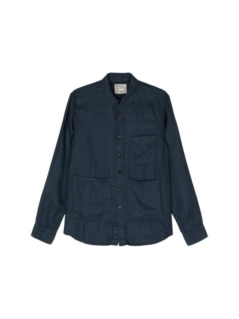 Aspesi patch-pockets hemp shirt