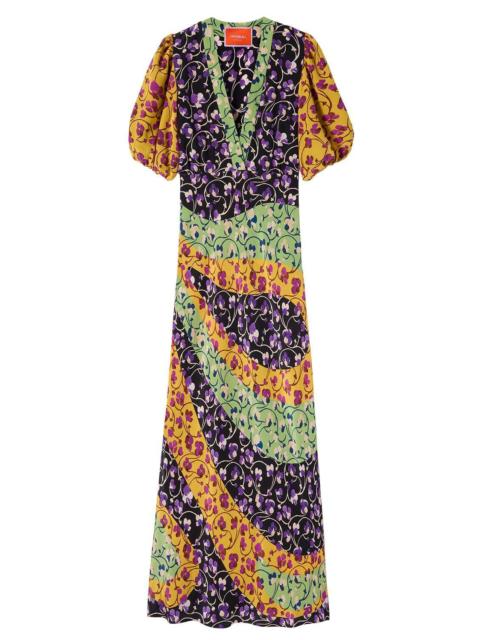 La DoubleJ Marlene Dress - Honeysuckle Tricolor Placee