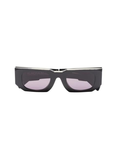 Kuboraum rectangle-frame tinted sunglasses