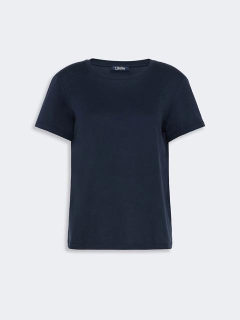 'S Max Mara SEGALE Cotton and modal jersey T-shirt - ULTRAMARINE