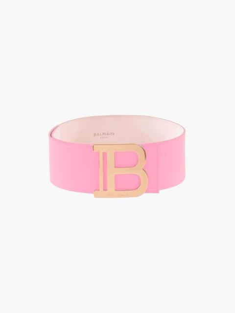 Smooth pink leather B-Belt