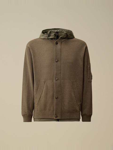 C.P. Company Reversible Cotton Mixed Hooded Sweater