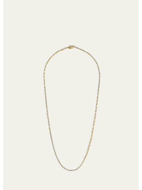 SUZANNE KALAN 18K Yellow Gold Linear Full Diamond Tennis Necklace