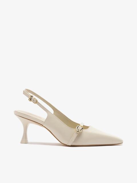 Larroudé Ines Pump Ivory Leather