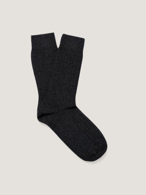 Sunspel Cashmere Rib Socks
