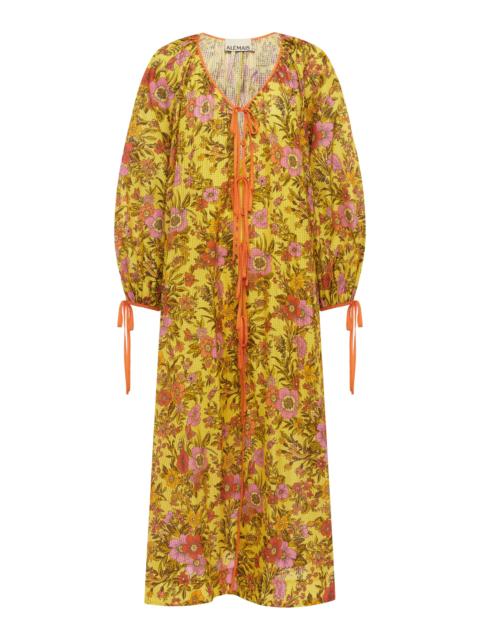 ALÉMAIS Kitty Tie Front Shirtdress