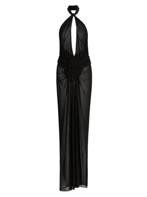 RONNY KOBO Women's Katia Rhinestone-Embellished Maxi Dress - Black