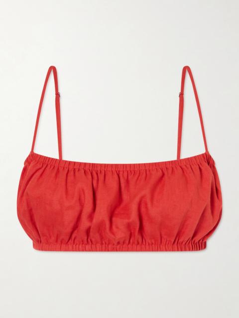 STAUD Fiore Linen Top