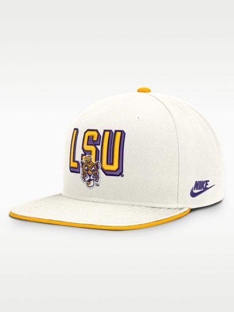 Nike LSU Legacy Letter & Mascot Pro Men's Nike Dri-FIT College Adjustable Hat