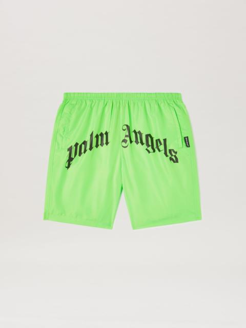 Palm Angels Curved Logo Bold Swim Short