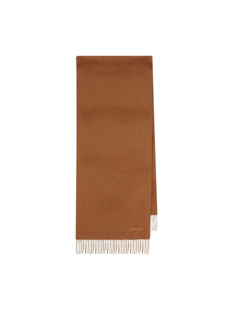 ZEGNA fringed logo scarf