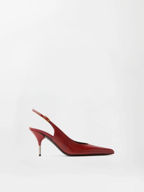 VERSACE Nyx Leather Slingbacks 80 mm