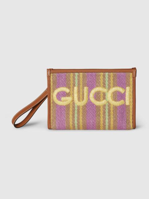 Pouch with Gucci logo