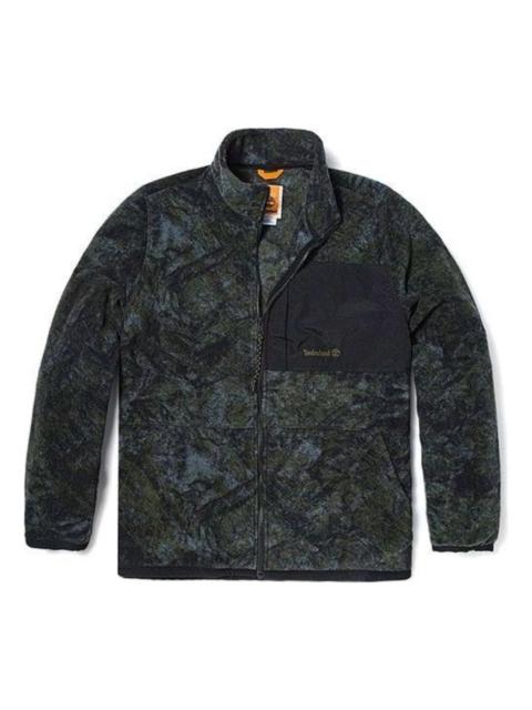 Timberland Timberland Camo Print Fleece Jacket 'Green Black' A6KES-DX0