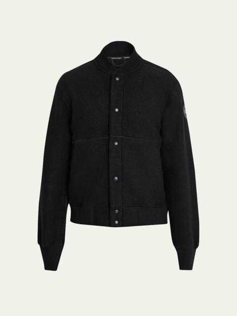 Canada Goose Men's Hudson Fleece Snap-Front Bomber Jacket