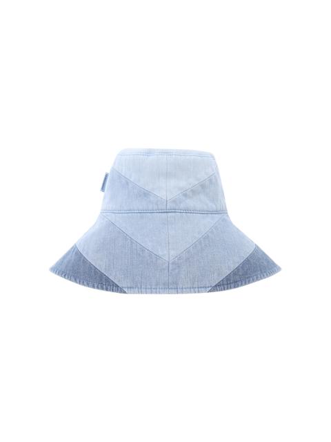 Zimmermann CHEVRON DENIM LONG BRIM HAT