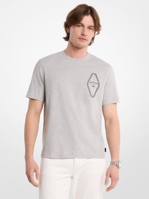 MICHAEL KORS Graphic Logo Cotton T-Shirt