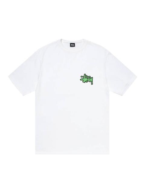 Stussy Checker Stock Tee 'White'