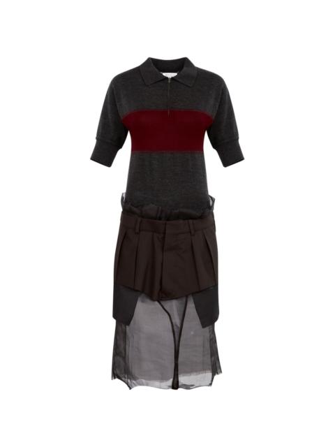 Maison Margiela cotton-wool blend midi dress