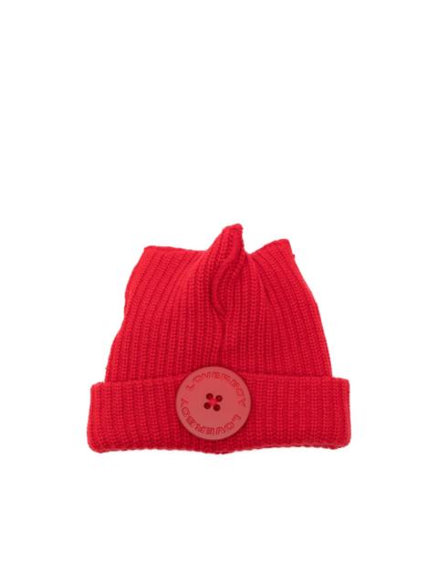 CHARLES JEFFREY LOVERBOY button-detail beanie