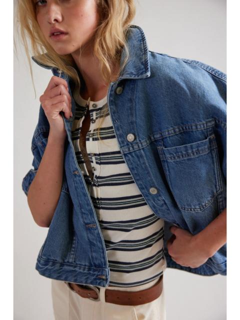 FREE PEOPLE We The Free Opal Swing Denim Jacket